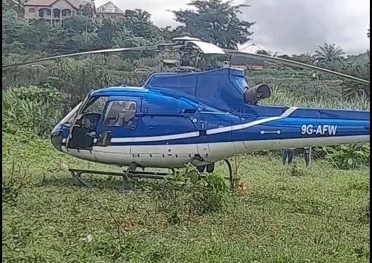Another Helicopter Makes Emergency Landing in Nkawkaw