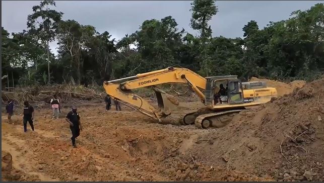 Ashanti Region: IGP’s Anti-Galamsey Task Force Seizes Two Excavators