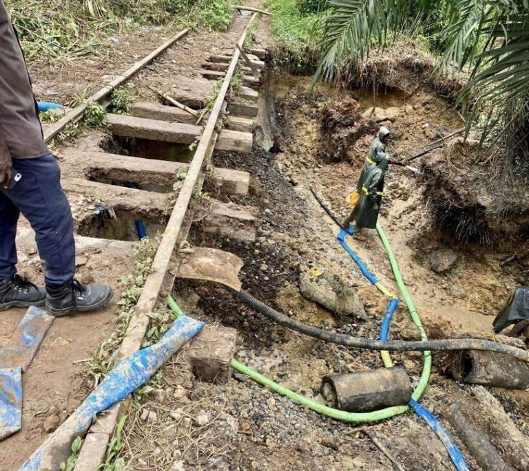 Galamsey Devastation Wrecks Abandoned Bonsawere Railway Line in Tarkwa