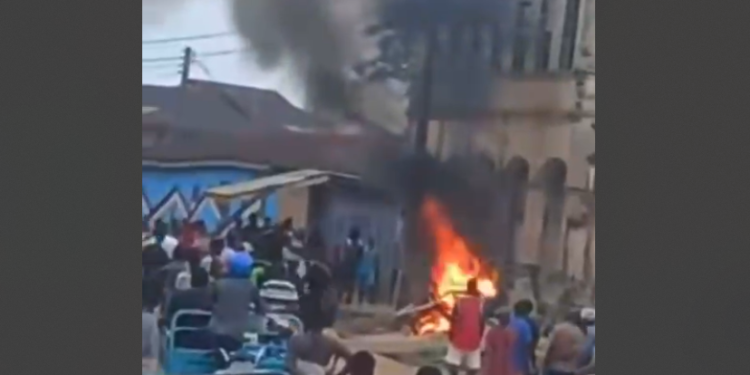 Kukurantumi Police Station Torched by Youth Following Suspect’s Death in Custody
